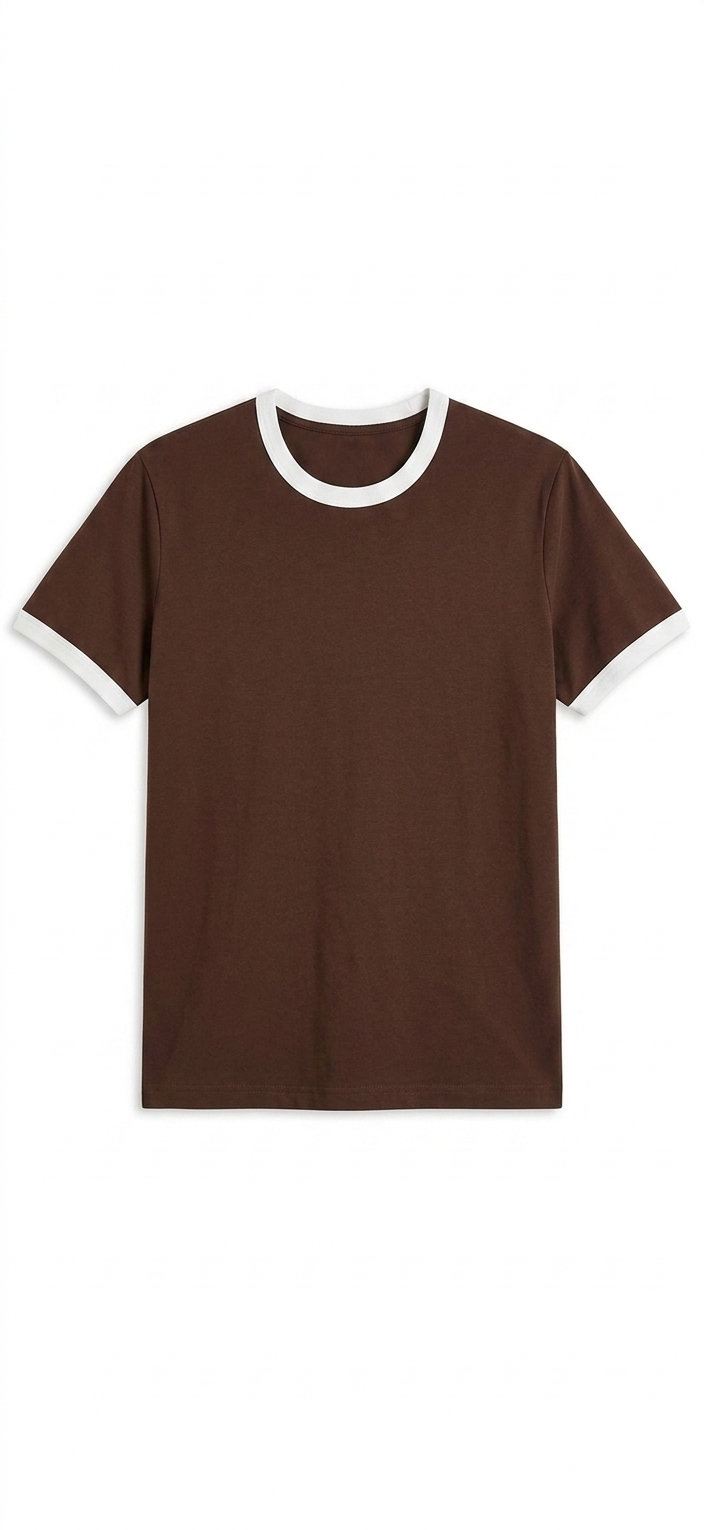 Ringer T-Shirt – Brown